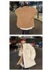 Men's Trendy Reversible Lambswool Cotton Jacket: Winter Velvet Thickened, Loose Fit, Hong Kong Style, Casual Outerwear.