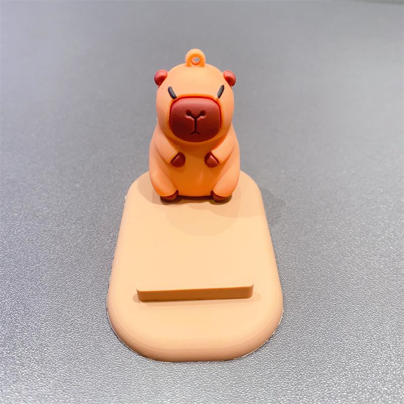 Creative Cartoon Kapibara Capybara Jun Keychain Doll Boys and Girls Cute Bag Pendant Small Gift