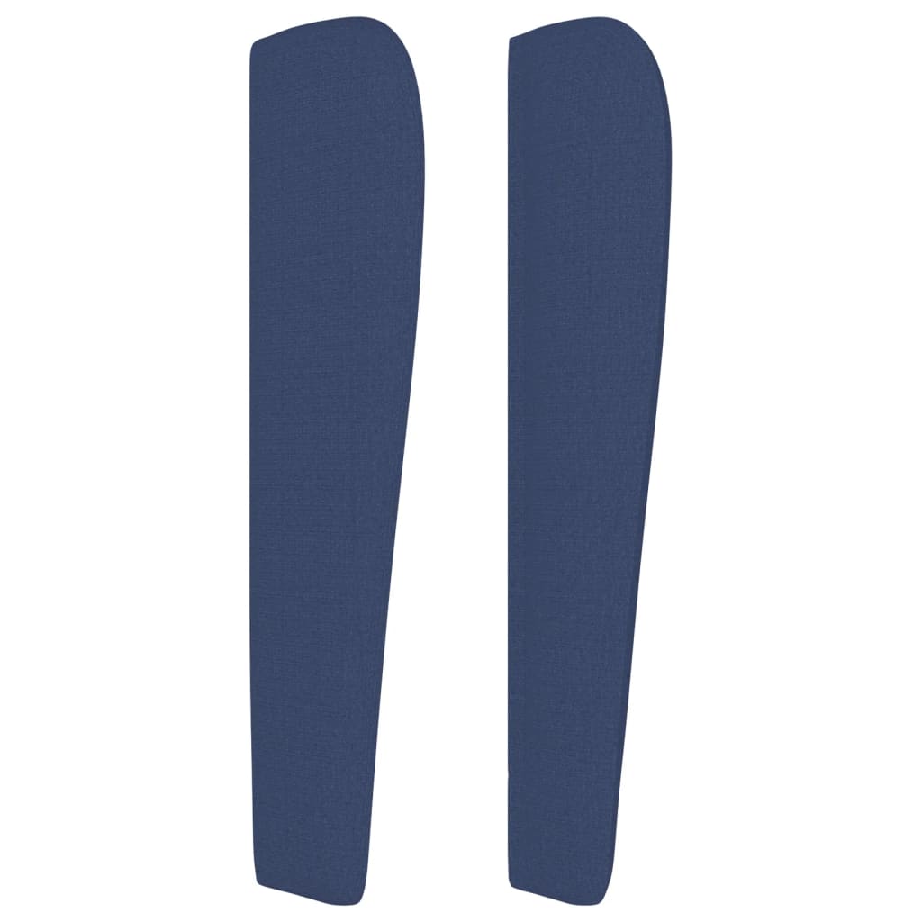 Vidaxl Wingback Headboard, Blue, 147X23X118/128 Cm, Fabric