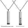 Stainless Steel 3D Bar Pendant Clavicle Chain