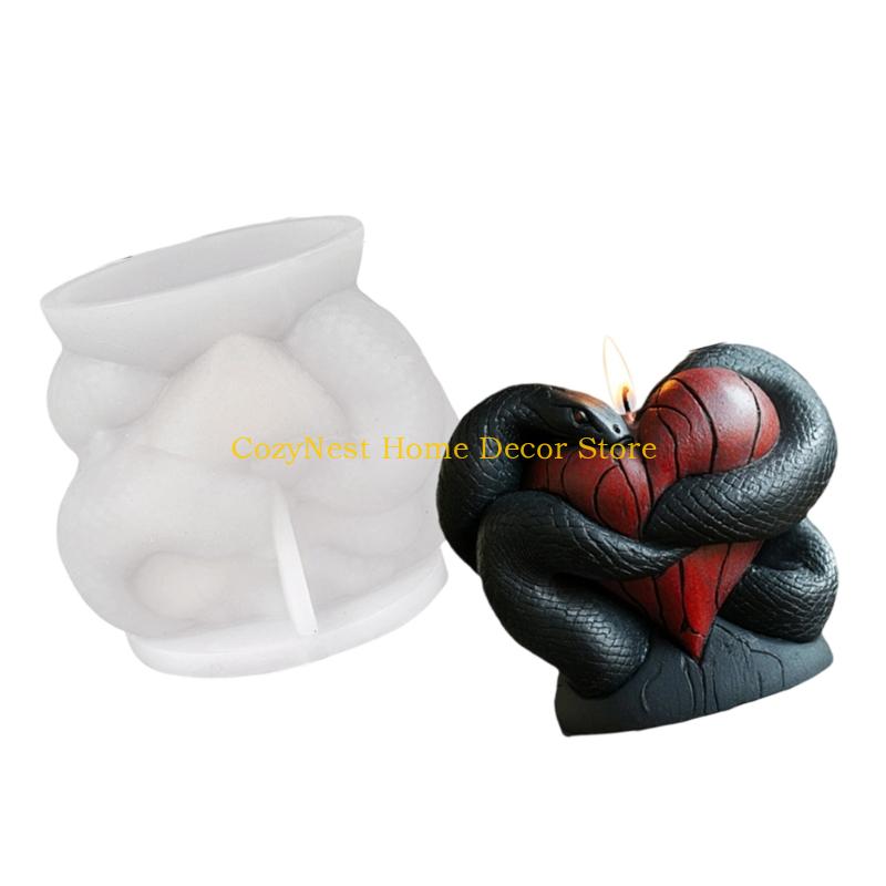 92MF Snake Heart Silicones Mould Molds Casting Mould Easy Release Epoxy Resin Molds Craft Supplies