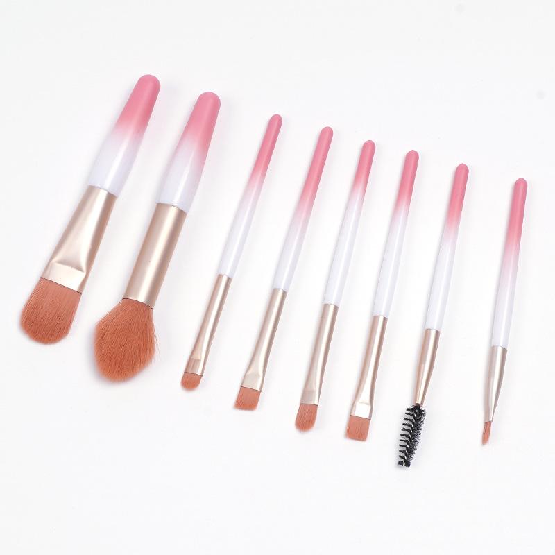Mini Edition 8 Makeup Brushes Set Portable Travel Set Soft Hair Eyeshadow Brush Foundation Brush Beauty Tools