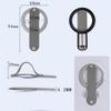 Magnetic Strap Phone Holder Desktop Ring Holder Aluminum Alloy TPU Mobile Phone Portable Anti Drop Finger Strap Holder