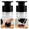 7-Hole Quickly Cherry Pitter with Splatter Protector Cherries Seed Remover Reusable Quick Release Stoner Pitter for Home Kitchen