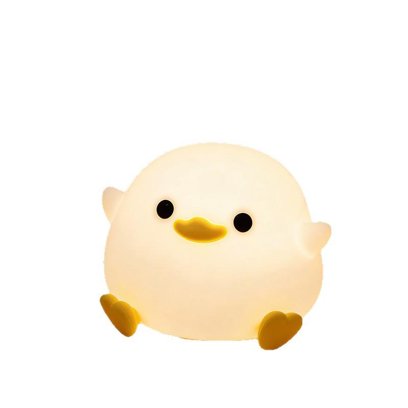 Rechargeable Cute Duck Silicone Night Light - Bedside & Atmosphere Lamp