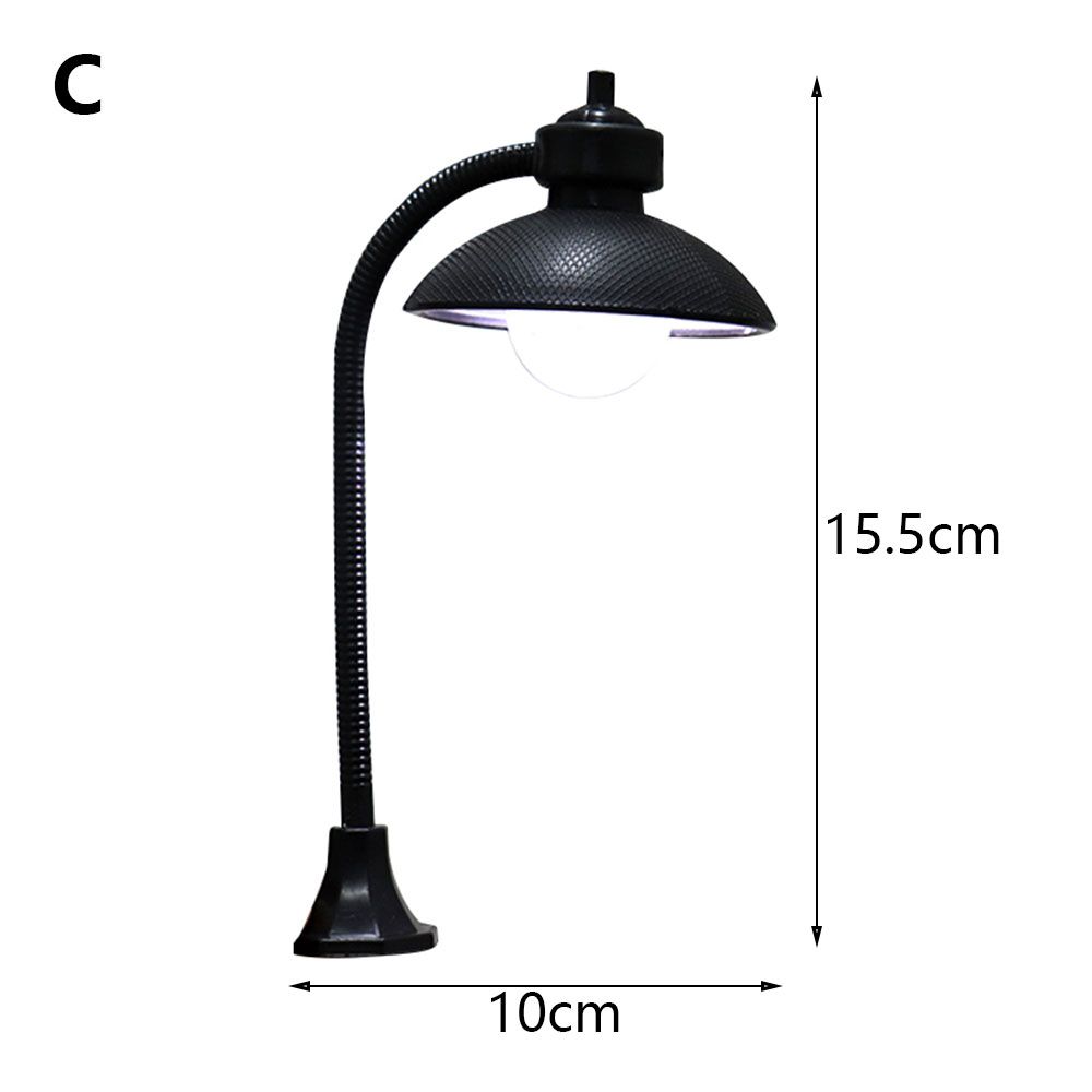 Resin Craft Micro Landscape Fairy Garden Street Lamp Figurine Miniatures Streetlight Road Light Model