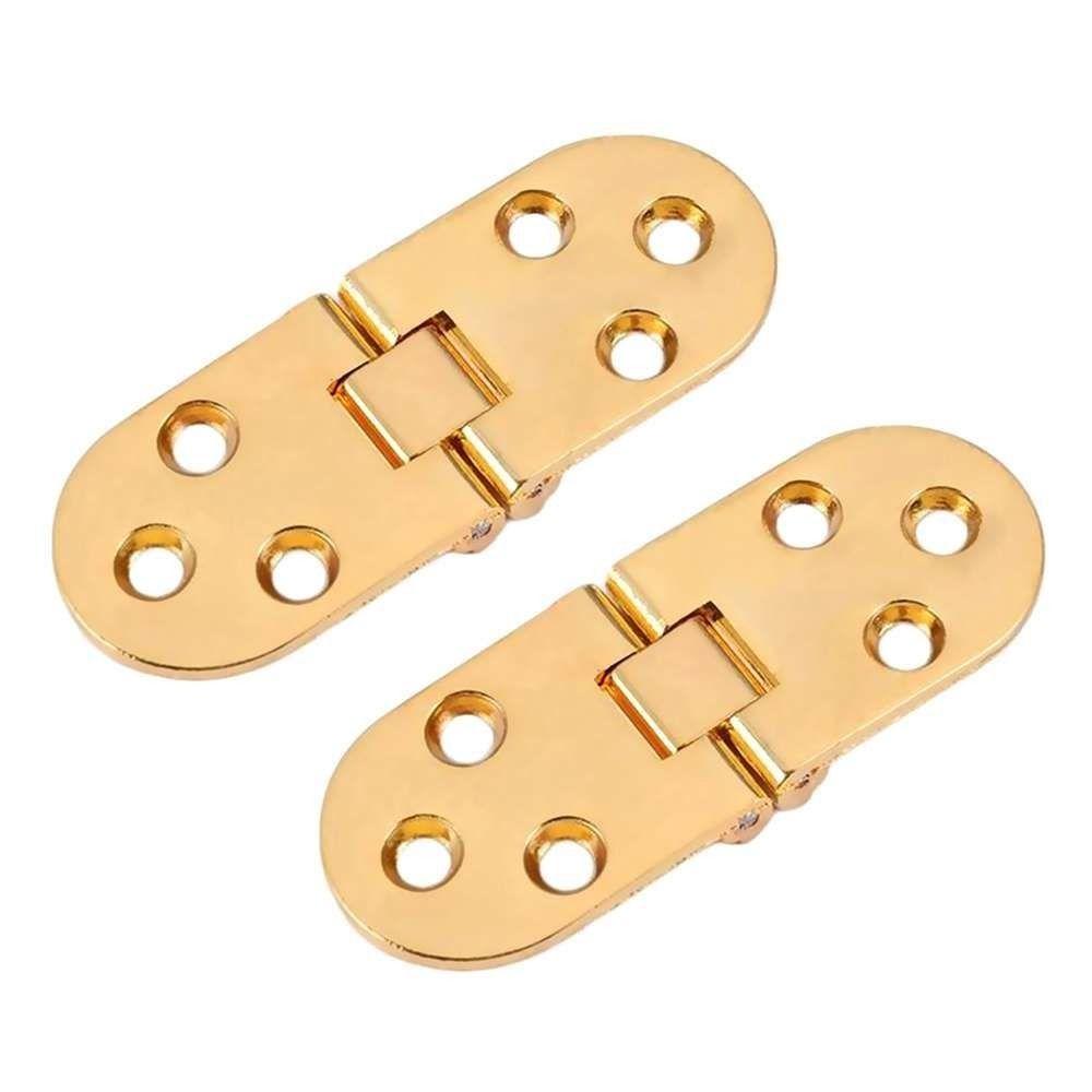 Zinc Alloy Cabinet Hinges 180 Degree Door Semicircle Door Hinge Butterfly-shaped Flush Hinges