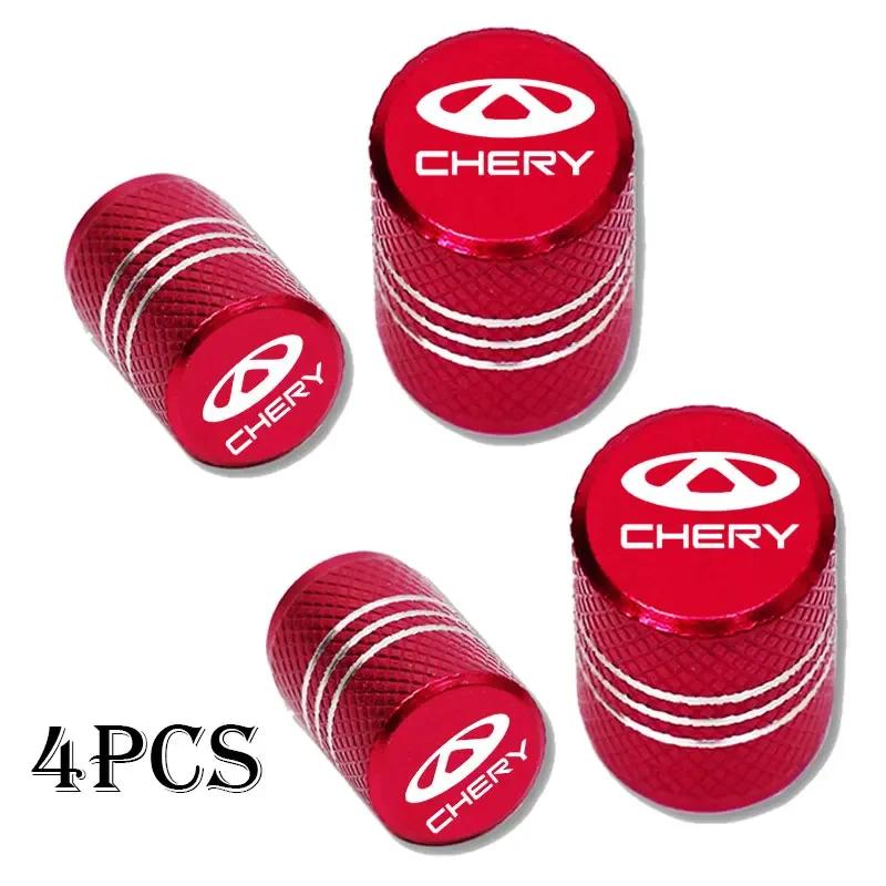 For Chery Tiggo 8 7 6 4 3 5x Pro Arrizo Omoda 5 FX Fulwin Face QQ Accessories 4Pcs Car Wheel Tire Valve Caps Airdust Covers l666
