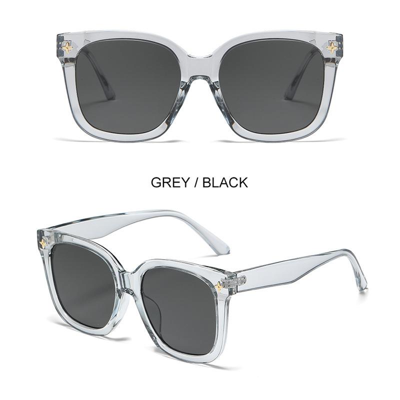 

Солнцезащитные очки с четырьмя лепестками клевера в квадратной оправе для мужчин, европейские и американские модные женские солнцезащитные очки с защитой от ультрафиолета в уличном стиле