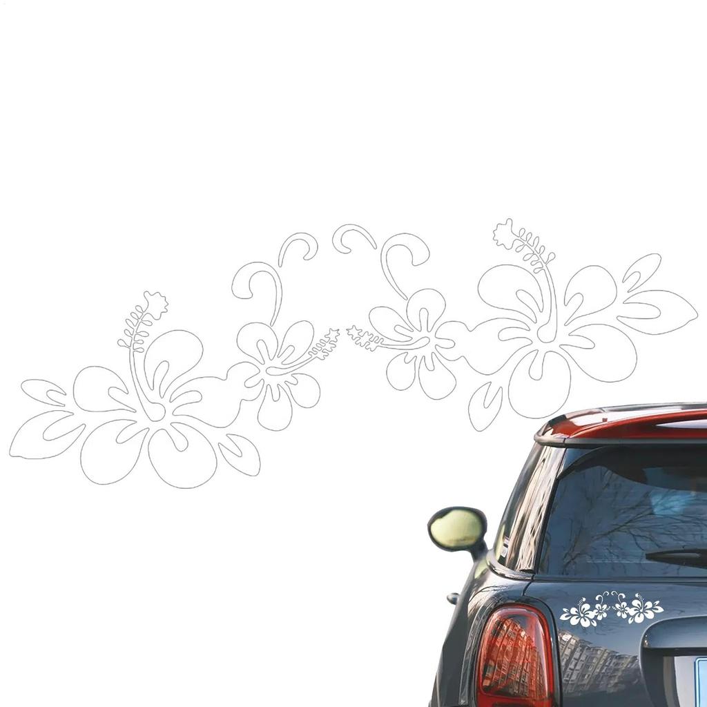 Car Body Flower Sticker, Flower Decal Car Body Sticker, Vista Anti-Scratch Flower Decor Sticker