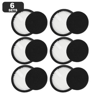 HEPA Filter Replacement Kit for Homany For SmartVac 11 Washable Reusable Dust Container Filters 3/6 Pieces White