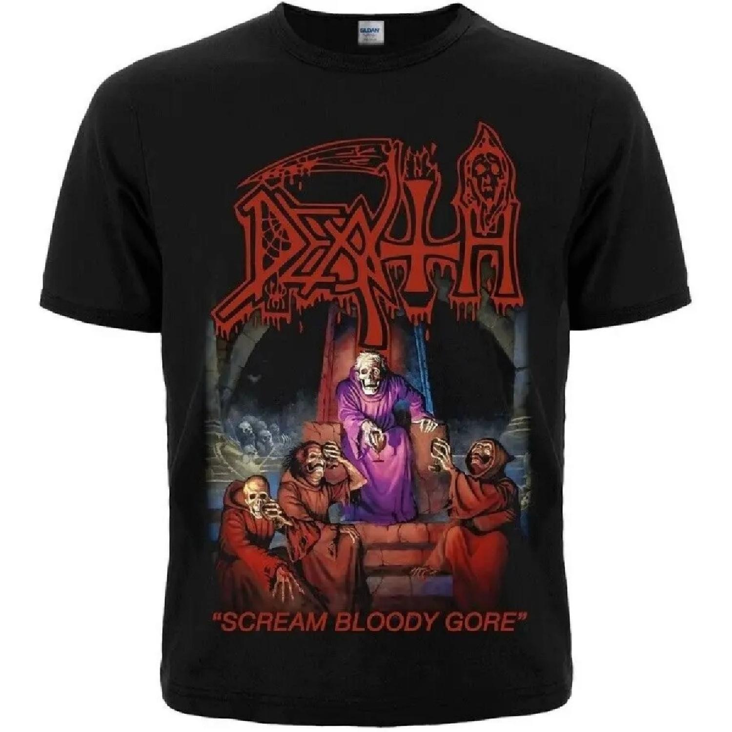 

Футболка Death Scream Bloody Gore черная Cannibal Corpse Obituary S