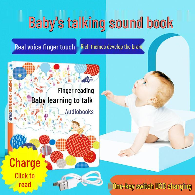 Bilingual Audio Book Learning Toy: Interactive Early Education Machine for Children