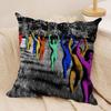 Band Music TTvGirl Cushion Cover Soft Plush Fabric DoubleSided Printed Sofa Cushion Cover for All Seasons Home Decor Gift