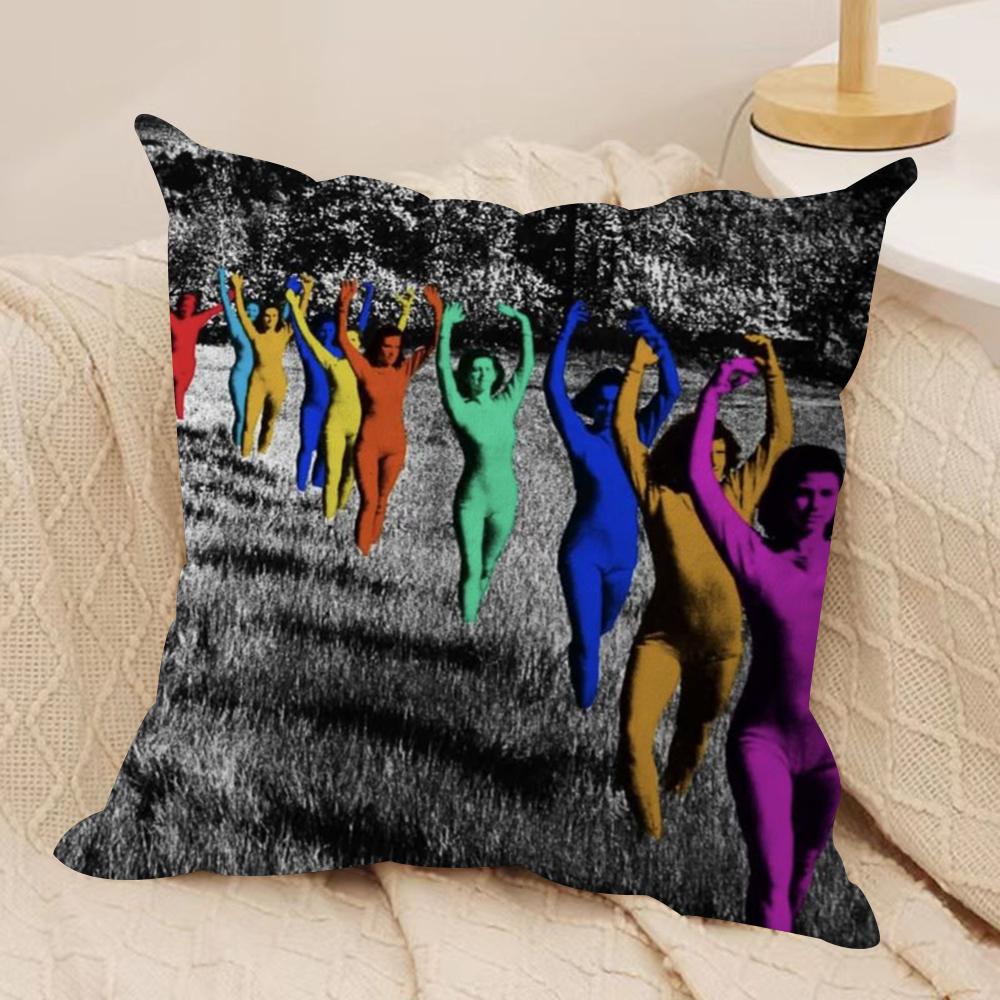 Band Music TTvGirl Cushion Cover Soft Plush Fabric DoubleSided Printed Sofa Cushion Cover for All Seasons Home Decor Gift