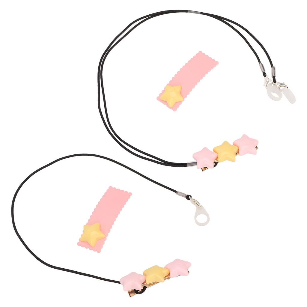 Deaf Aid Holder 3 Star Ornament Anti Lost Fashionable Durable Nylon Deaf Aid Clip for Children The S