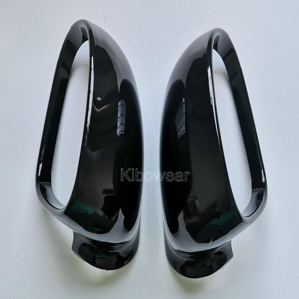 Black Side Wing Mirror Cover Caps For Volkswagen Golf MK5 GTI Jetta 5 Passat B6 B5.5 Sharan Golf Plus Variant EOS 2005 2006