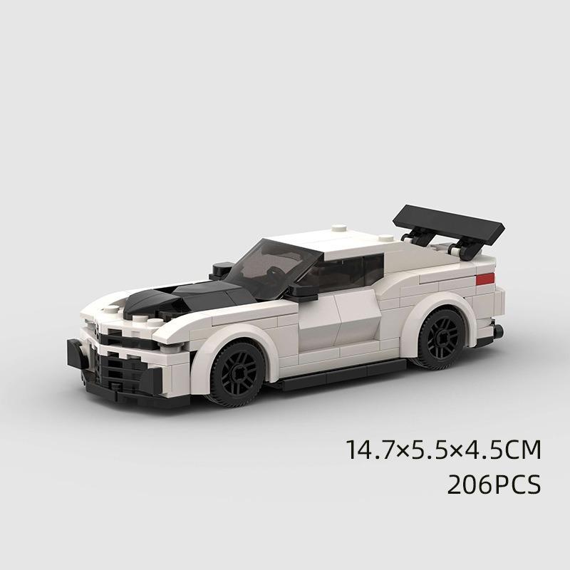 Kinderspielzeug Auto Modell Sportwagen Kompatibel Mit Rennen Kleine Teile DIY Bausteine Puzzle Technologie