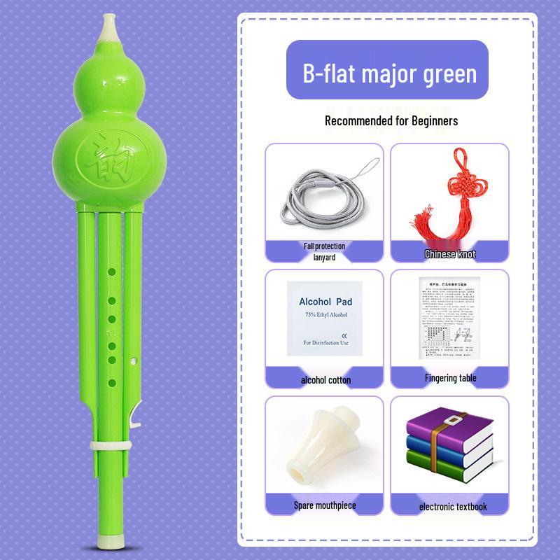 Beginner Hulusi Gourd Flute for Primary School Students - Ethnic B-flat and C Key Musical Instrument