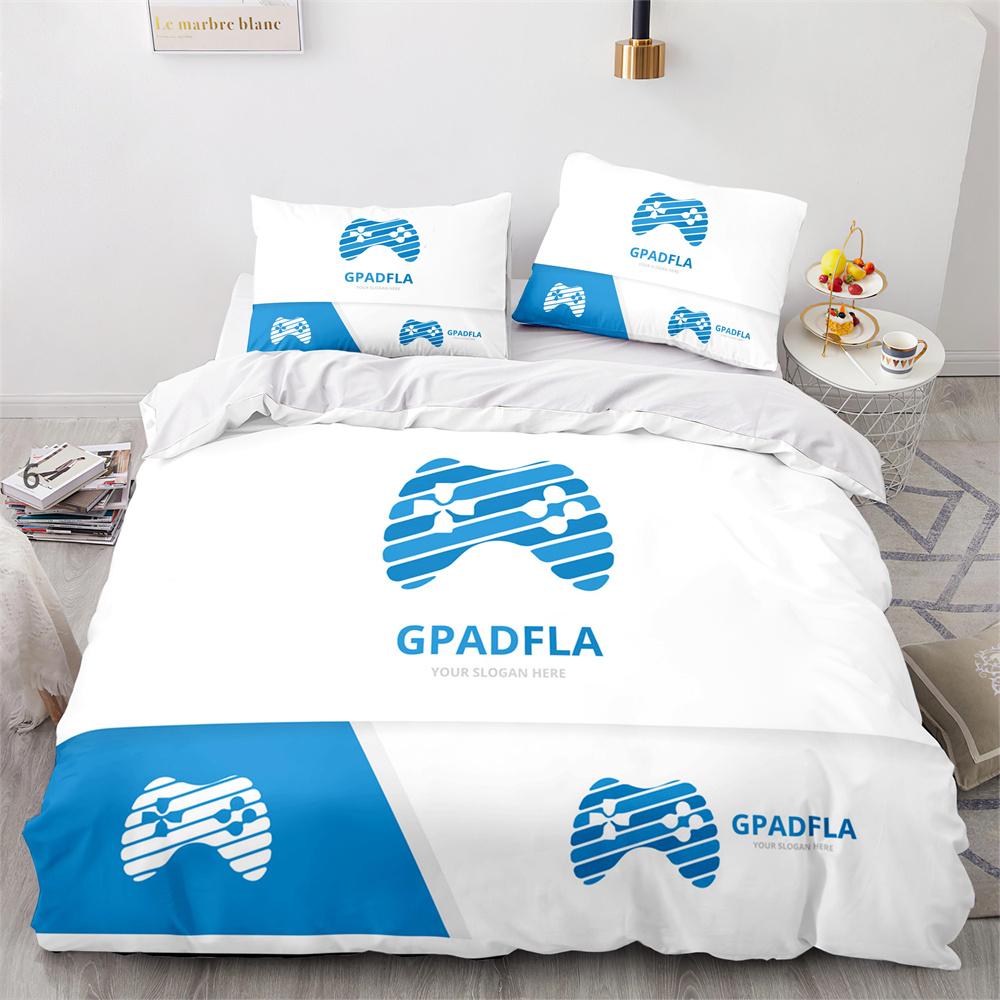 

Gamepad Duvet Cover Set Single Double Size For Boys Girls Bedding Set Flower Pattern Polyester Comforter Cover With Pillowcase EU single(135x200cm)