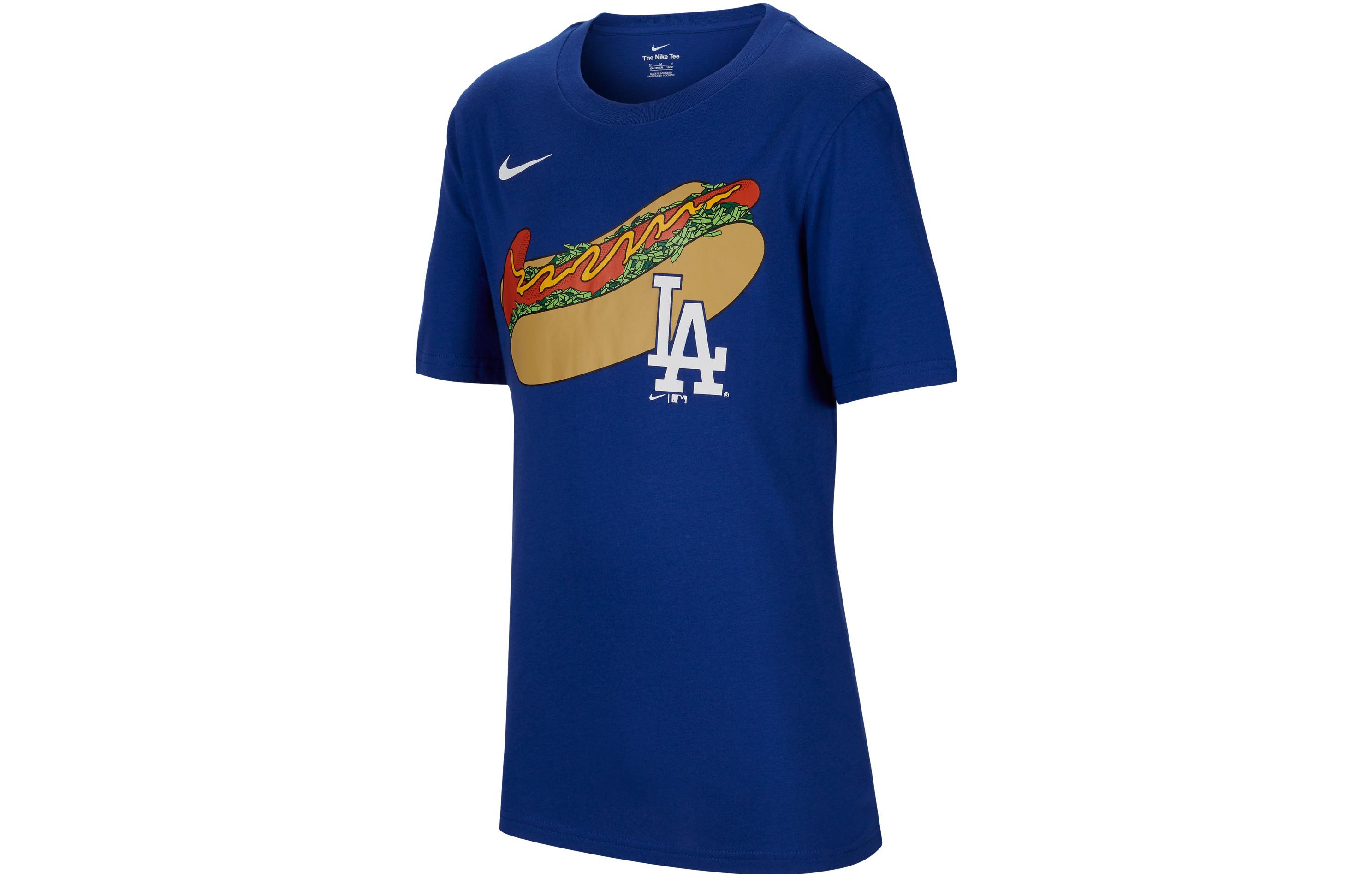 Nike X MLB T Shirt Rush Blue Kids DX5239-495 5