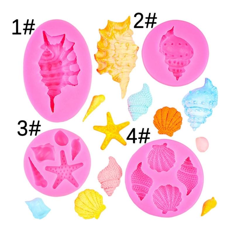 Pack of 4 Silicone Molds for Cake Cookie Chocolate and Candy Crafting Dessert Baking Tool Heat Resistant Fondant Mold