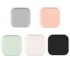 Square Door Stopper Silicone Solid Color Detachable 9mm Adhesive Punch-free Household Office Wall Protector Fridge Bumper