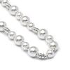 Collier - LUXENTER - Akio - perle blanche - finition rhodiée - alliage métallique