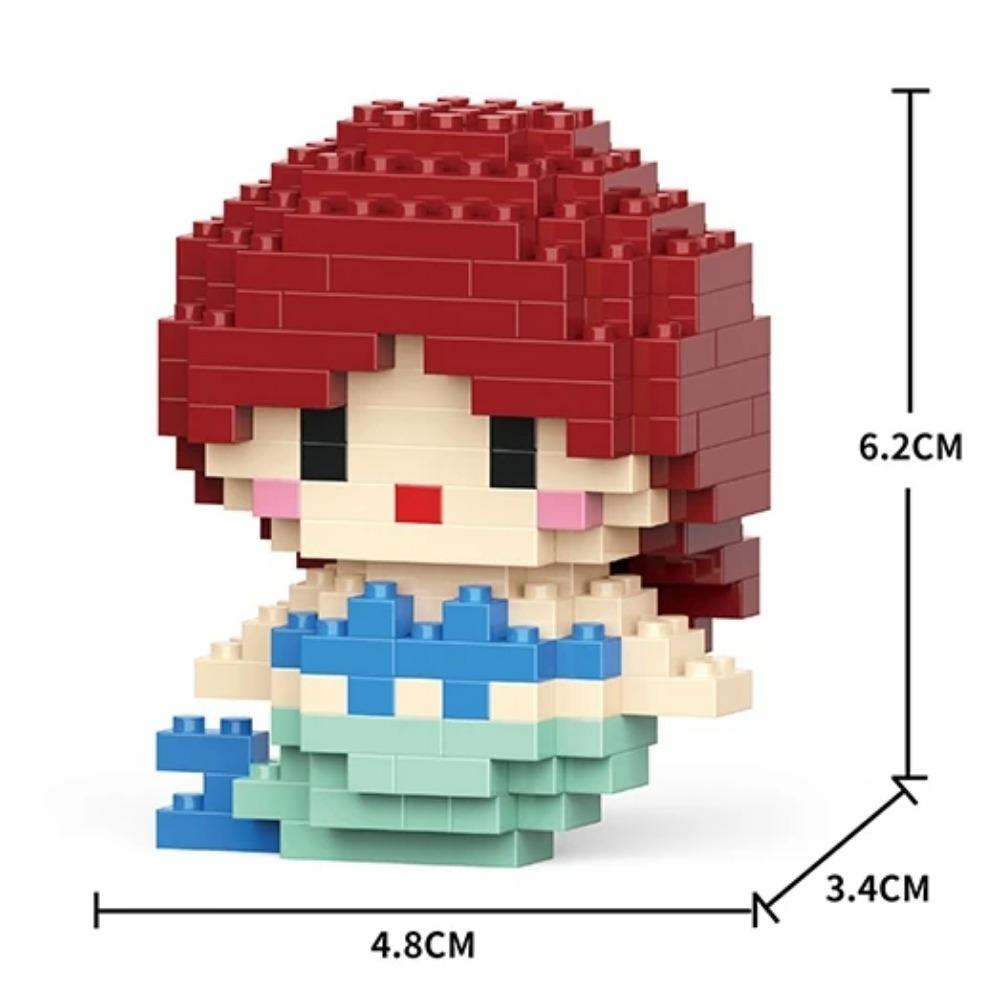 Disney Anime Princess Building Blocks Stitch Mickey Mouse mini Action toy Figures Blocks Toys Bricks Assemble Toys Kids Gifts