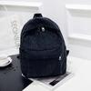 Pure Color Manšestrový batoh Móda Ženy Školní batoh Dámský Batoh Teenger Girl Školní Tašky Žena Mochila Bagpack Pack