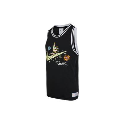 Dri-Fit Potiskovaný Prodyšný Basketbalový Tílko Pánské Vrcholy Černá DV3191-010