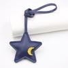 Innovative Star Shaped Keychain Lightweight PU Bag Pendant Stylish Bag Charm for Modern Lifestyle Home and Car Decors