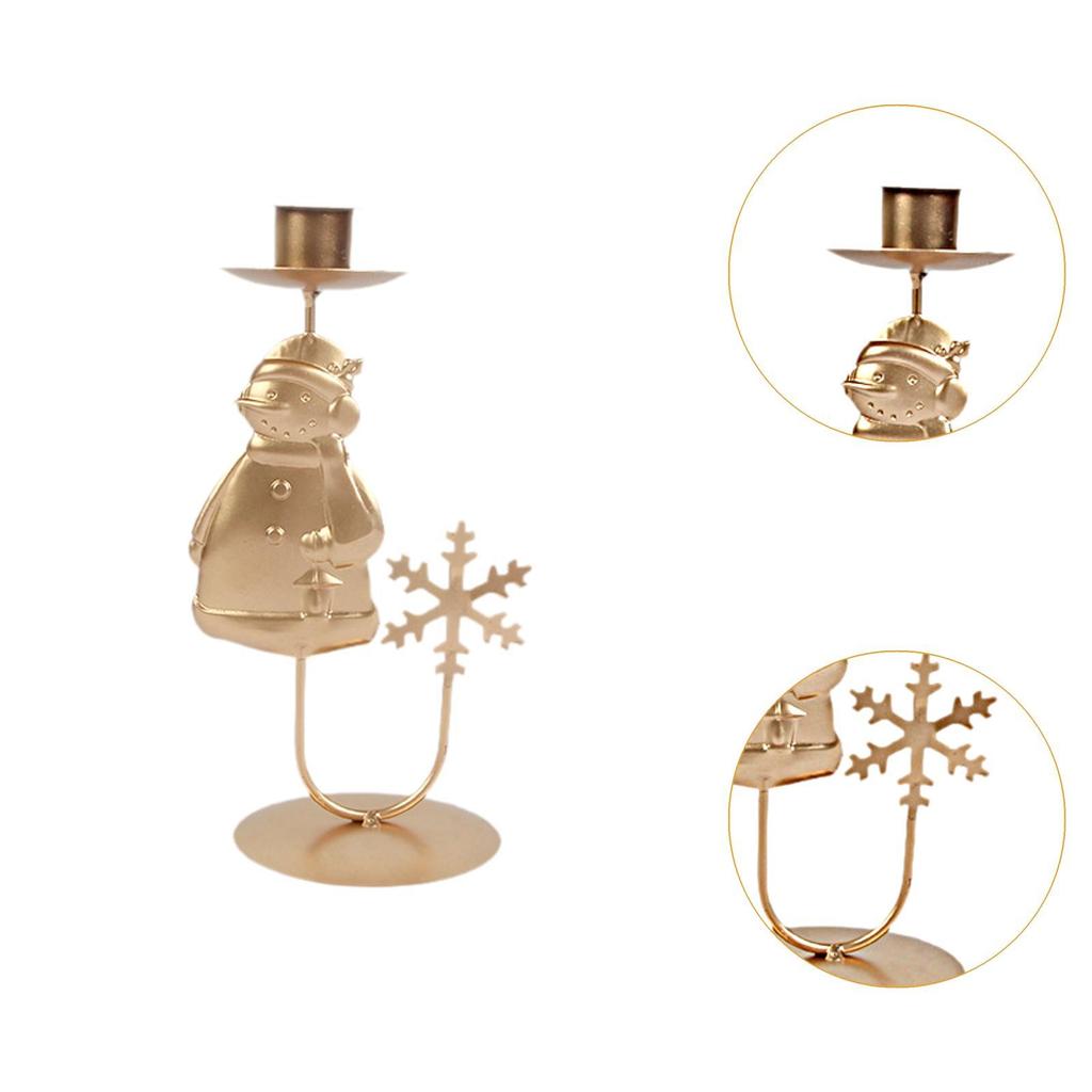 Taper Candle Holder Christmas Candlestick Candelabrum Club Farmhouse Candles Stand Candelabra for Living Room Mantel New Year