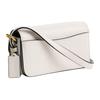 Coach Simple Solid Color Leather Shoulder Tote Bag Small Women Bags Beige CAM18-B4HA