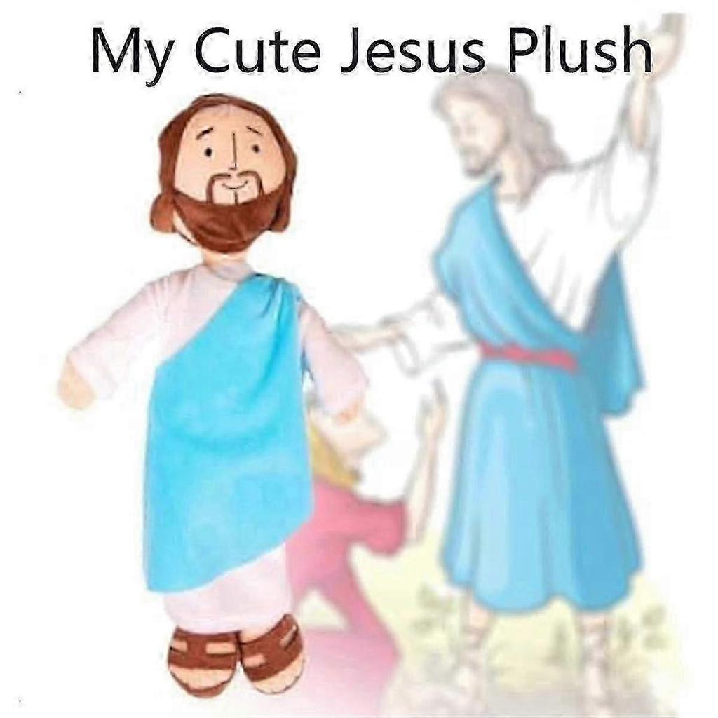 My Friend Jesus Plush Smiling Friends Plush Classic Christ Religious Jesus Stuffed Plush Doll Toys with Smile B