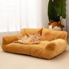 Winter Plush Sofa Pet Bed Thermal Insulation Cat Dog House Washable Removable Cover Wear Resistant Mat Durable Animal Cushion Comfortable Indoor Bed