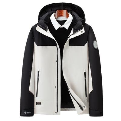 Winter New Hooded Down Jacket Men's Thickened Medium and Long Youth Down Jacket