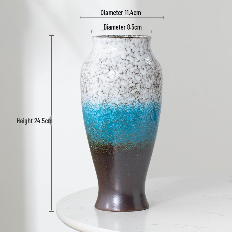 Nordic Minimalist Ceramic Vase for Dried Flowers and Hydroponics