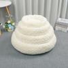 Cozy Round Cat Bed - Warm, Thick, All-Season Nest for Cats & Small Dogs