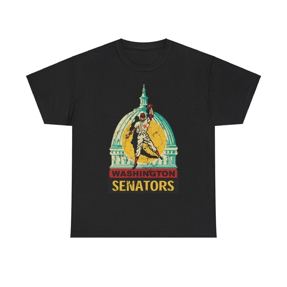 

Washington DC Senators Capital Logo Baseball T-shirt 3XL
