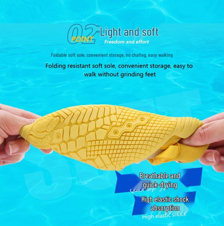 Kids' Non-Slip Breathable Water Shoes - Soft Sole for Swimming, Beach, & Fitness Activities