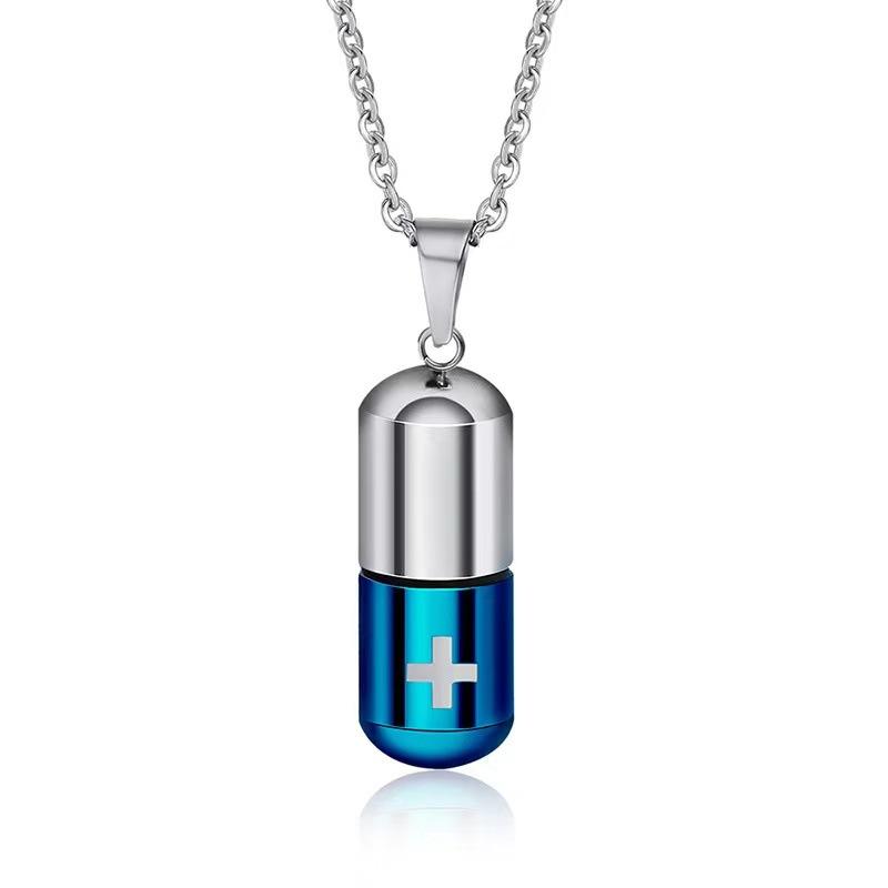 Healing Tie Can Be Opened, Capsule Pill Necklace Ins Hipster Street, Pendant, Accessories 2026