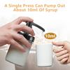 6Pcs Coffee Syrup Pump Reusable Gold/Black Pump Bottle Dispenser Replacement for Most 750ml Syrup Bottle Tea Coffee Bar Tool