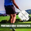 Portable Golf Score Counter Clicker, 2 Player Stroke Counter Scorer Indicator, Mini Square Score Keeper for Golf Training Competitions & Games
