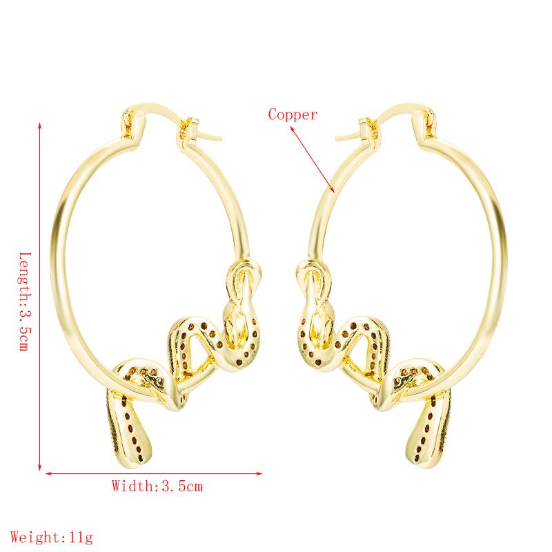 Women's Hoop Earring Bohemian O Shaped Creative Rice Beads Exaggerated Accessories Earrings