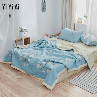 YIYIAI Striped Imitation Cotton Summer Quilt