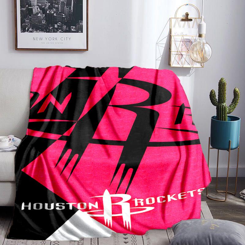 basketball Pride Rockets Blanket Lightweight Flannel Bedding Blanket Perfect for Travel, Camping, Living Rooms, Offices, Sofas, Fan Christmas gift