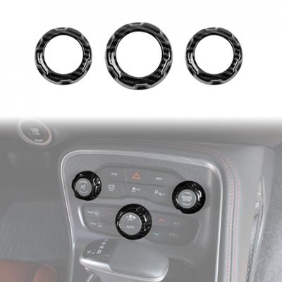 Kohlefaser Klimaanlage Audio Schalter Ring Zierleiste Für Dodge Ram 1500 12-17