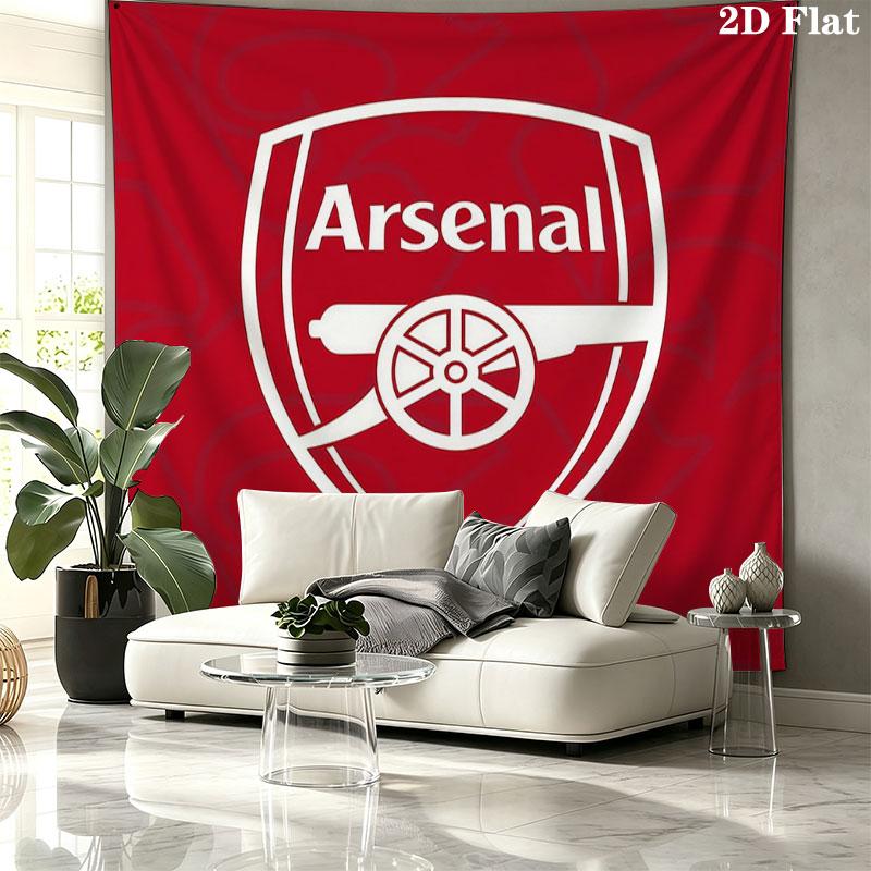 Arsenal F Custom Name Wall Tapestry Aesthetic Wall Hanging Printed Fabric Blanket Decorative Tapestries for Bedroom Living Room Home Decor