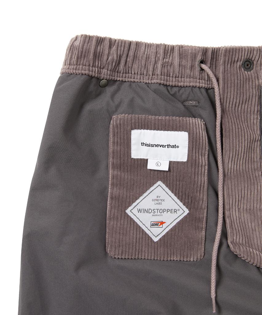 Pantaloni da uomo THISISNEVERTHAT in Gore-Tex Windstopper, colore Prugna